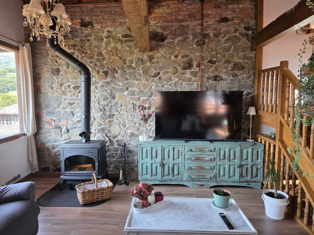 Interior de La Casina de Gallegos en Asturias