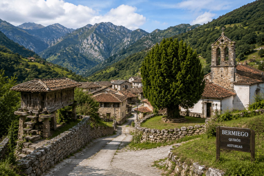10 pueblos bonitos cerca de Mieres que merece la pena visitar Pueblo de Bermiego en Quirós, Asturias