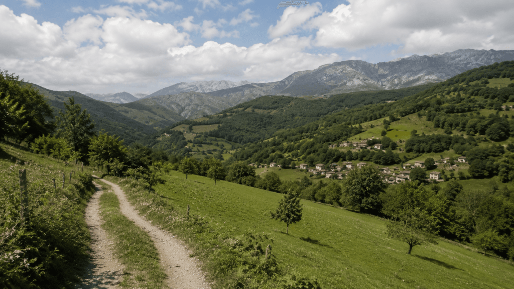 7 rutas de senderismo cerca de Mieres para descubrir la Montaña Central Paisaje del Valle de Cuna, cerca de Mieres (Asturias)