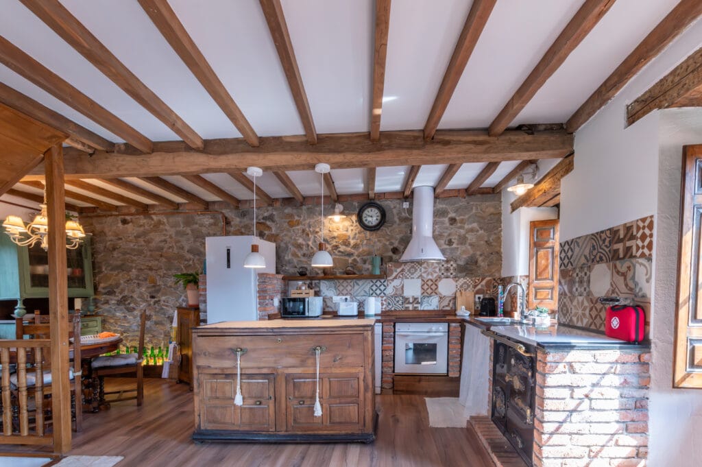 Cocina rústica de La Casina de Gallegos